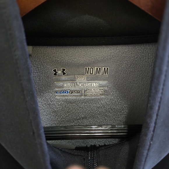 Under Armour Men's Performance Q-zip in Black - Picture 2 of 3